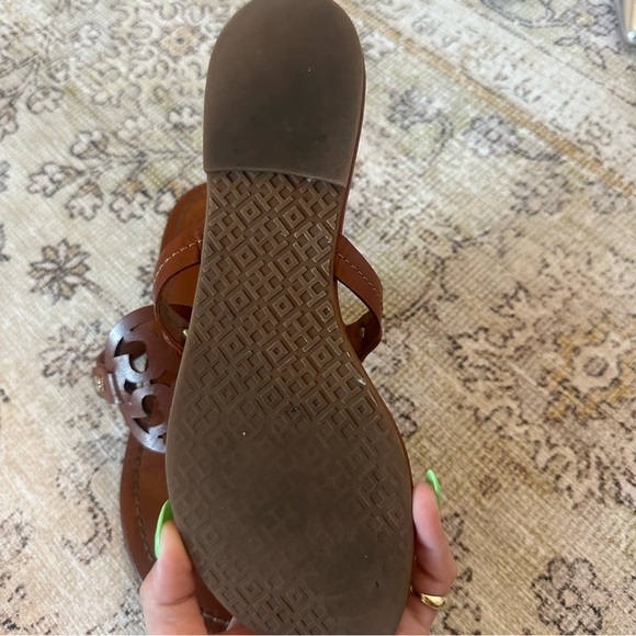 Tory Burch Brown Miller Soft Sandals - Picture 3 of 5